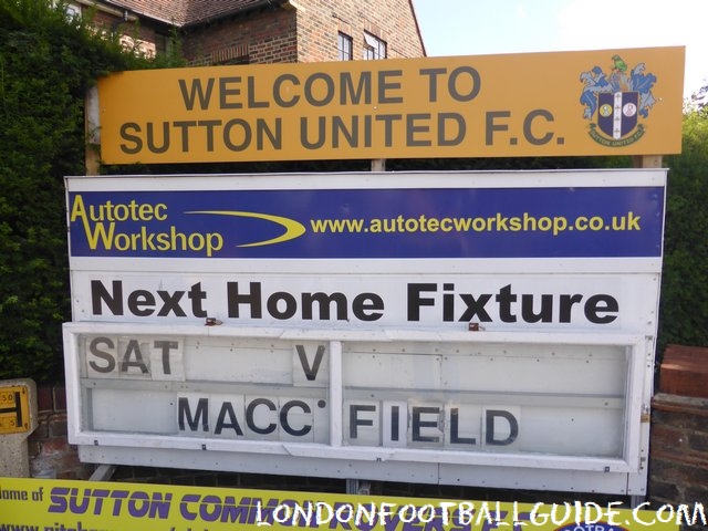 Gander Green Lane -  - Sutton United - londonfootballguide.com