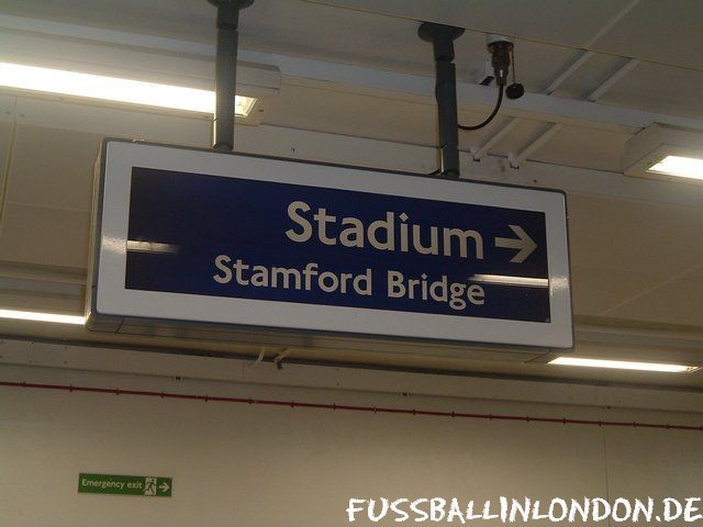 Stamford Bridge - In der Fulham Broadway Tube Station - Chelsea FC - fussballinlondon.de